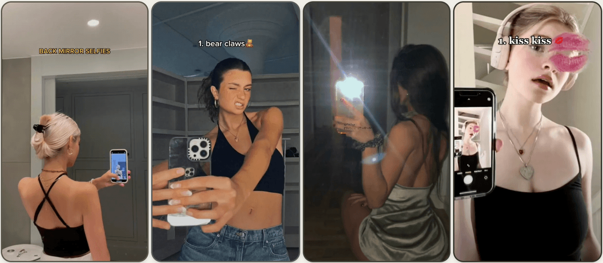 The Mirror Selfie Bible: 205 Easy Poses That'll Make Your TikTok Explode! πͺβ¨