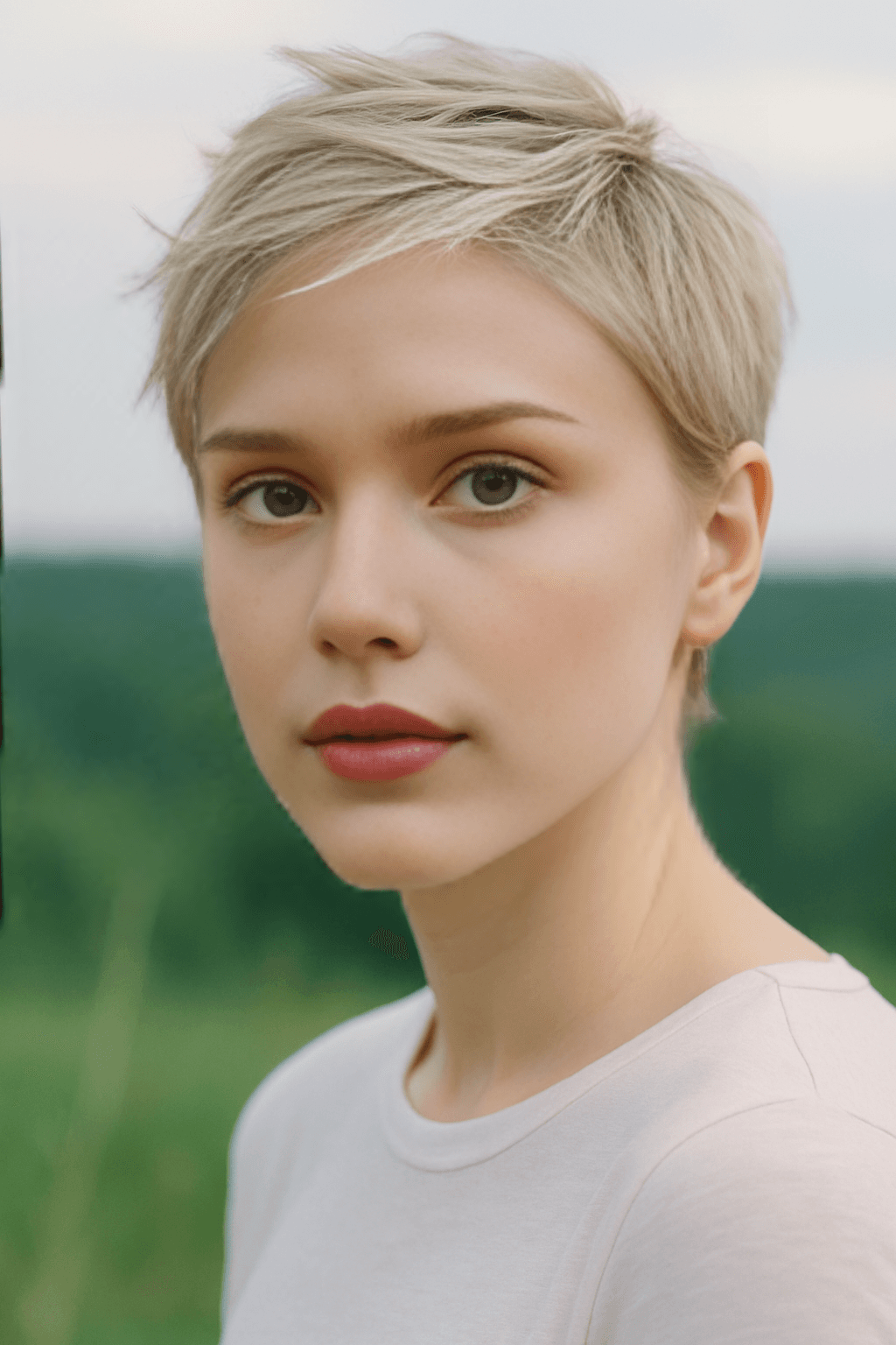 Pixie cut transformation