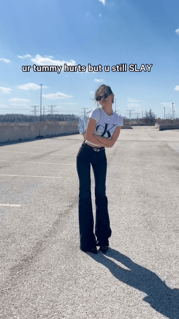 ur tummy hurts but u still SLAY