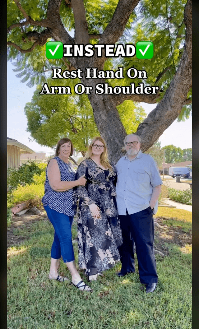 INSTEADβ
Rest Hand On Arm Or Shoulder