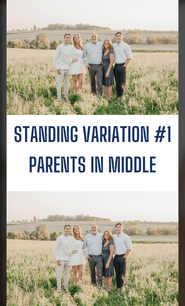 STANDING VARIATION #1 PARENTS IN MIDDLE