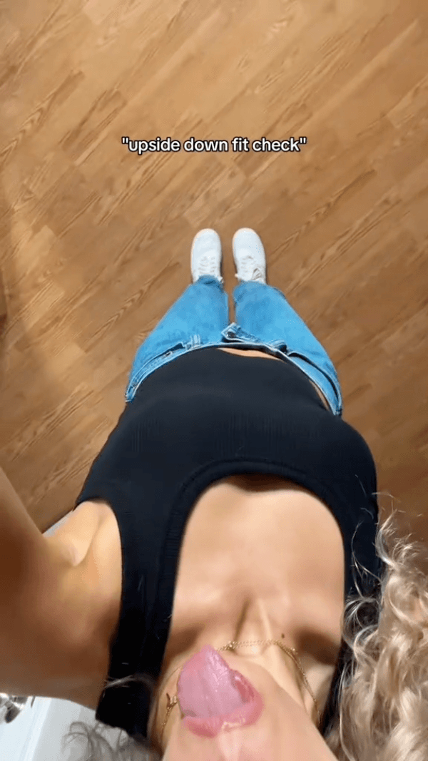 upside down fit check