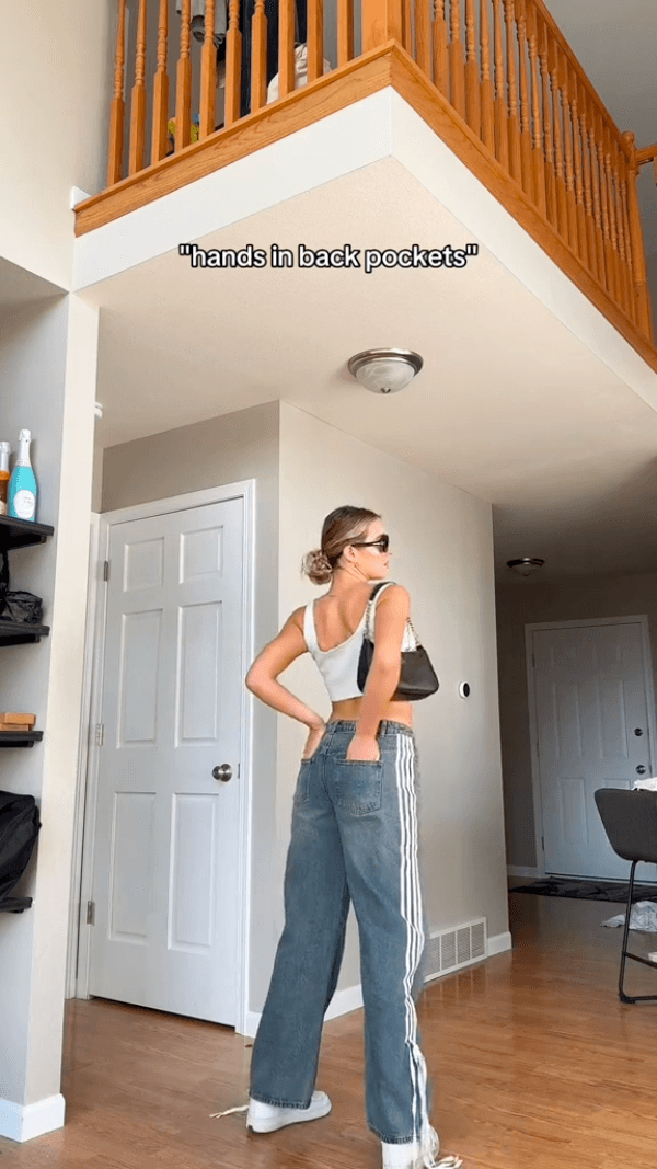 hands in back pockets
