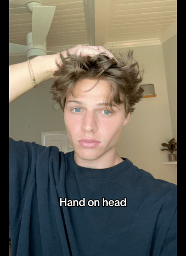 Hand on head