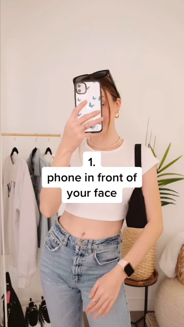 phone in front of your face